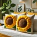 mirocromi pillows sunflower